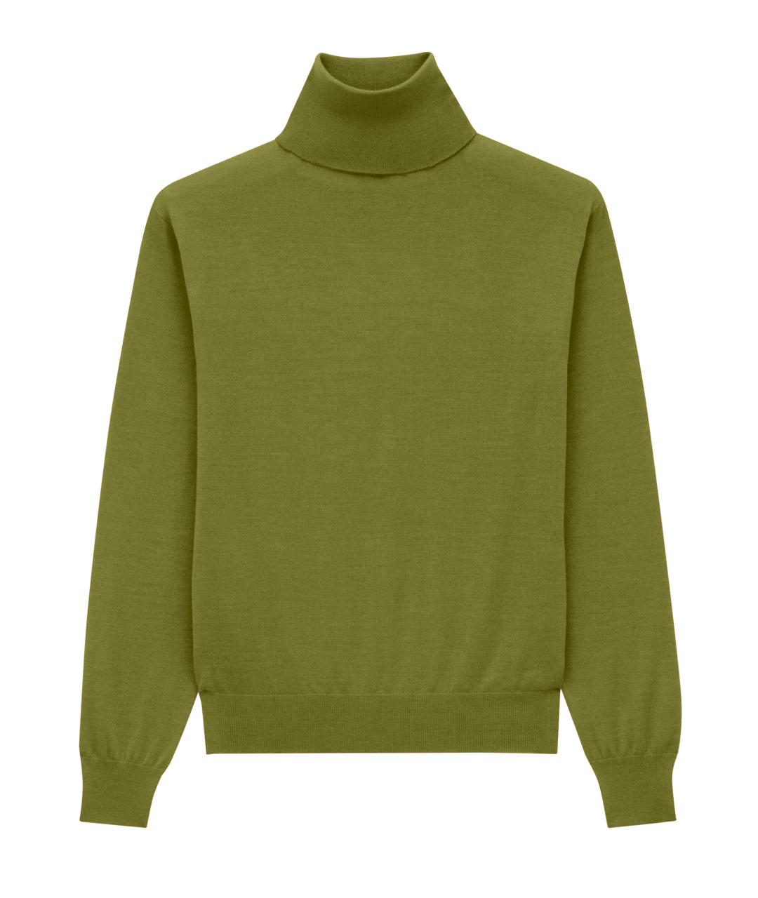 SAINT LAURENT Зеленый кашемировый джемпер / свитер, фото 1