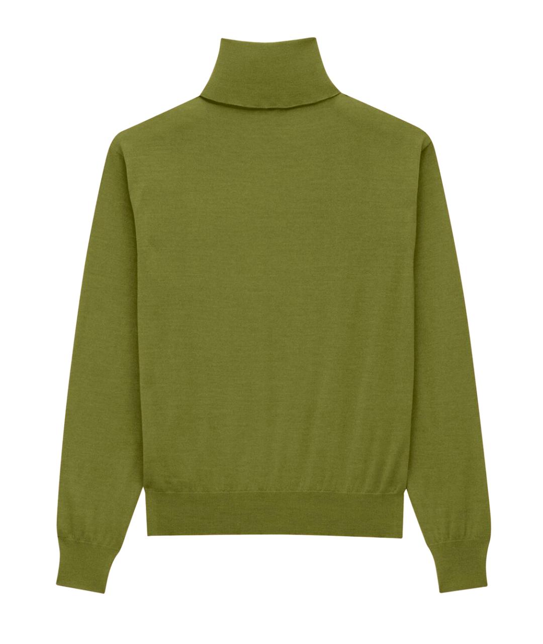 SAINT LAURENT Зеленый кашемировый джемпер / свитер, фото 2