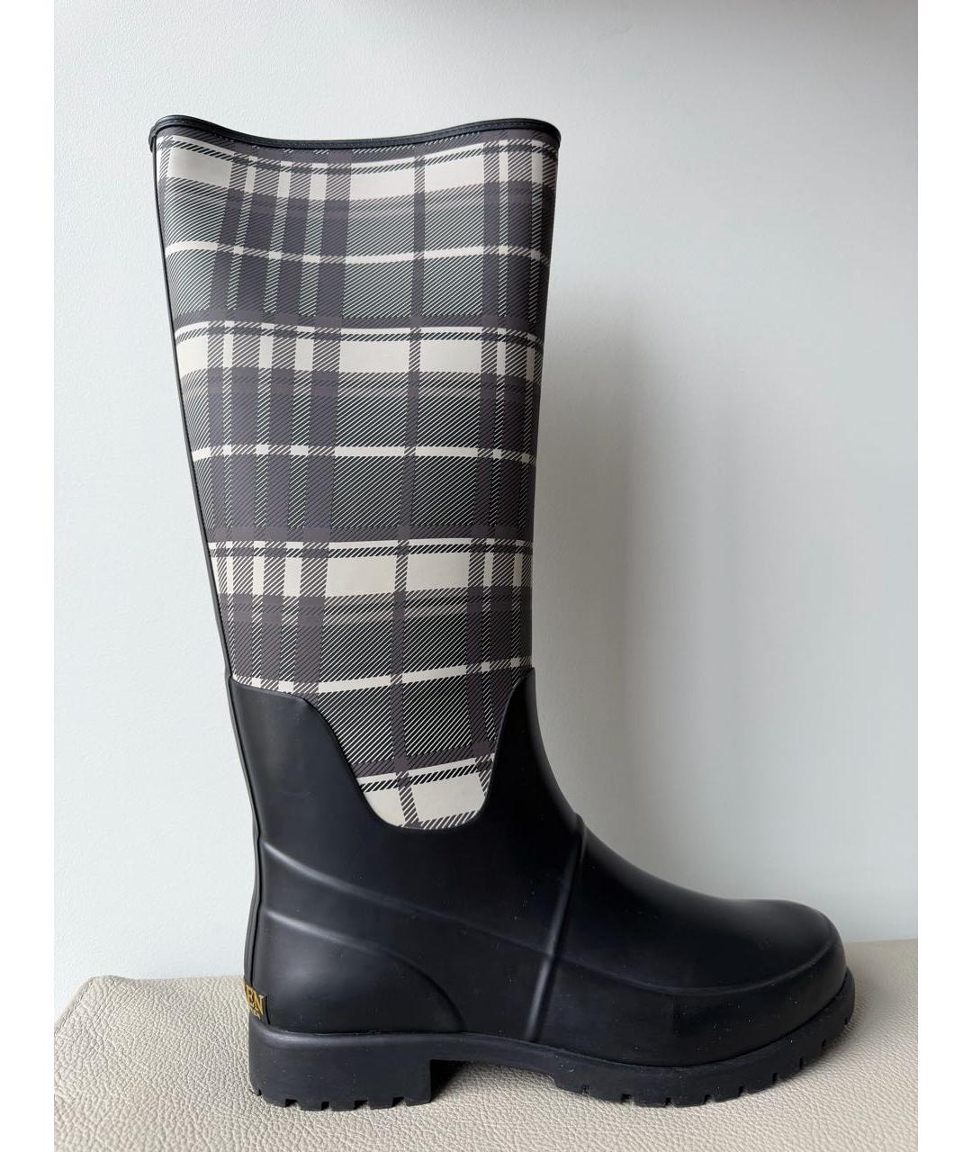 RALPH LAUREN Черные резиновые сапоги, фото 9