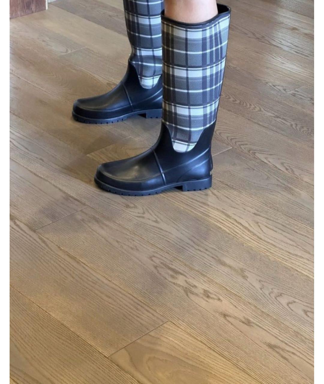 RALPH LAUREN Черные резиновые сапоги, фото 6
