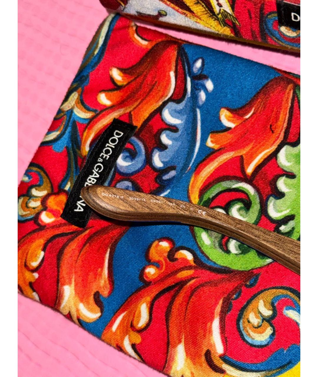 DOLCE&GABBANA Белые деревянные солнцезащитные очки, фото 6