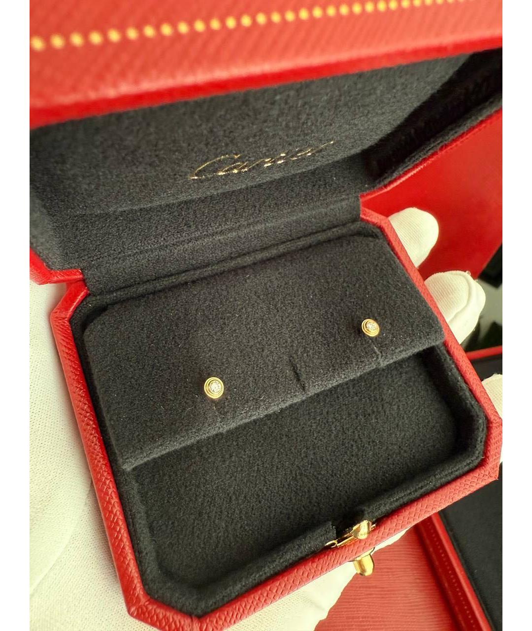 CARTIER Золотые серьги из желтого золота, фото 2