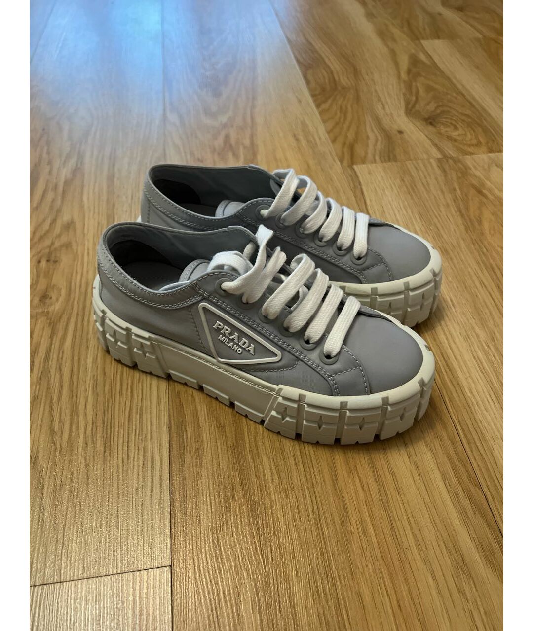 PRADA Голубые кроссовки, фото 5