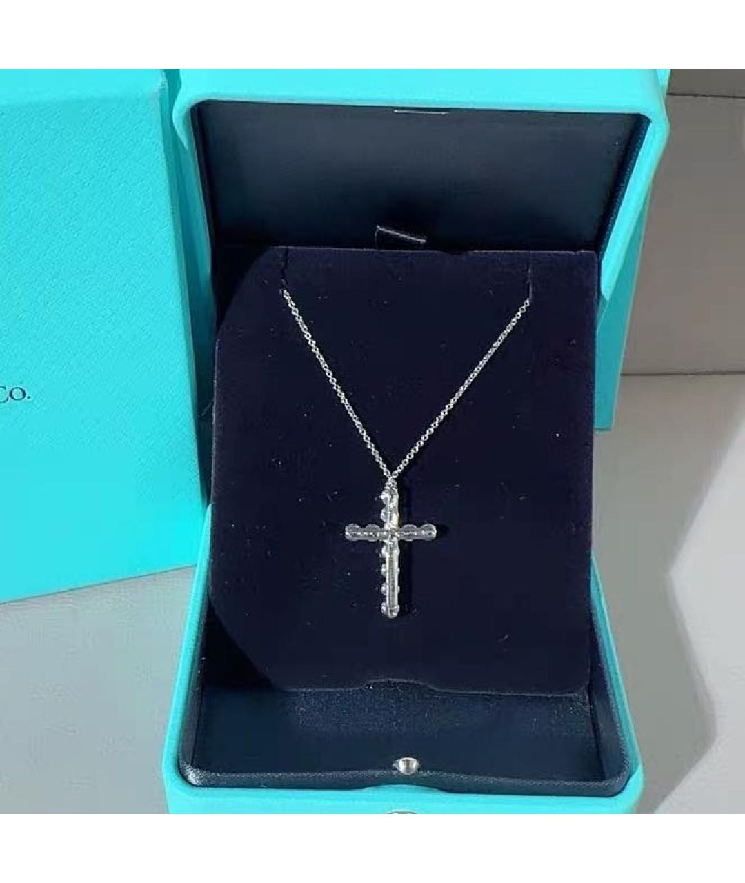 TIFFANY&CO Белое платиновое колье, фото 2