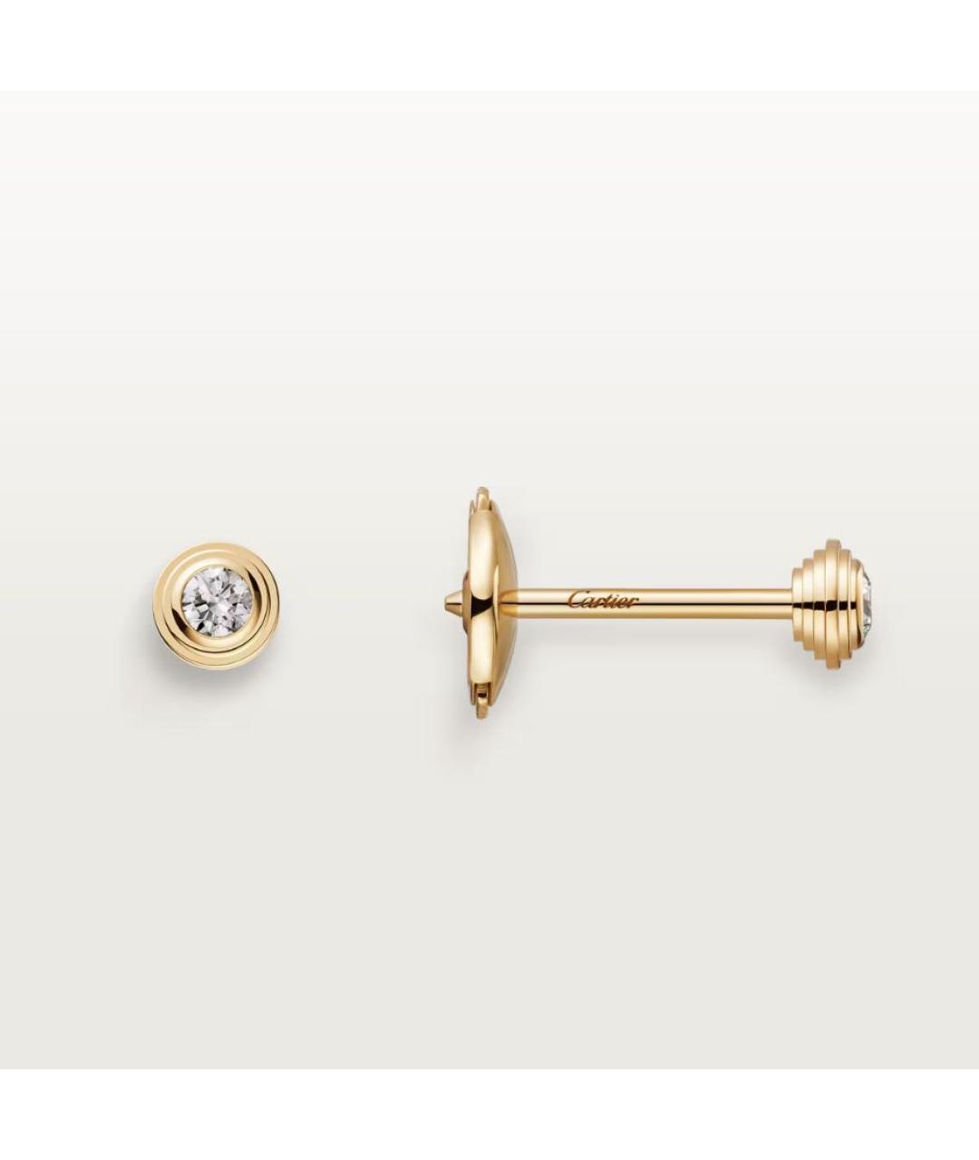 CARTIER Золотые серьги из желтого золота, фото 5