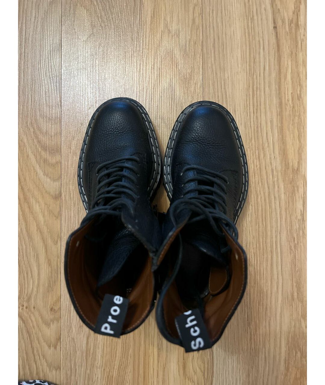 PROENZA SCHOULER Черные кожаные ботинки, фото 3