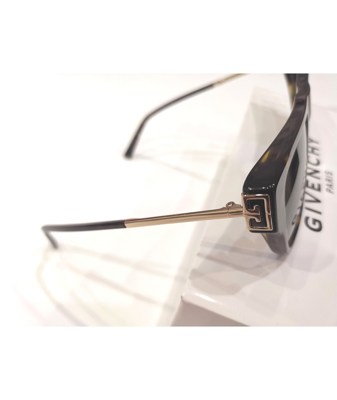 GIVENCHY Коричневые пластиковые солнцезащитные очки, фото 6