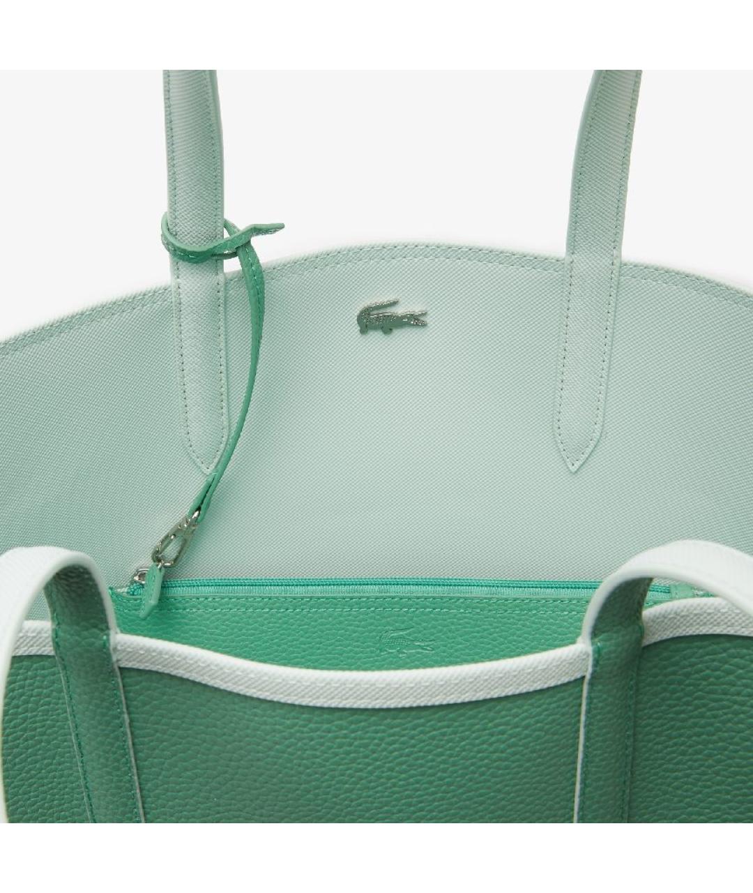 LACOSTE Бирюзовая сумка тоут, фото 8