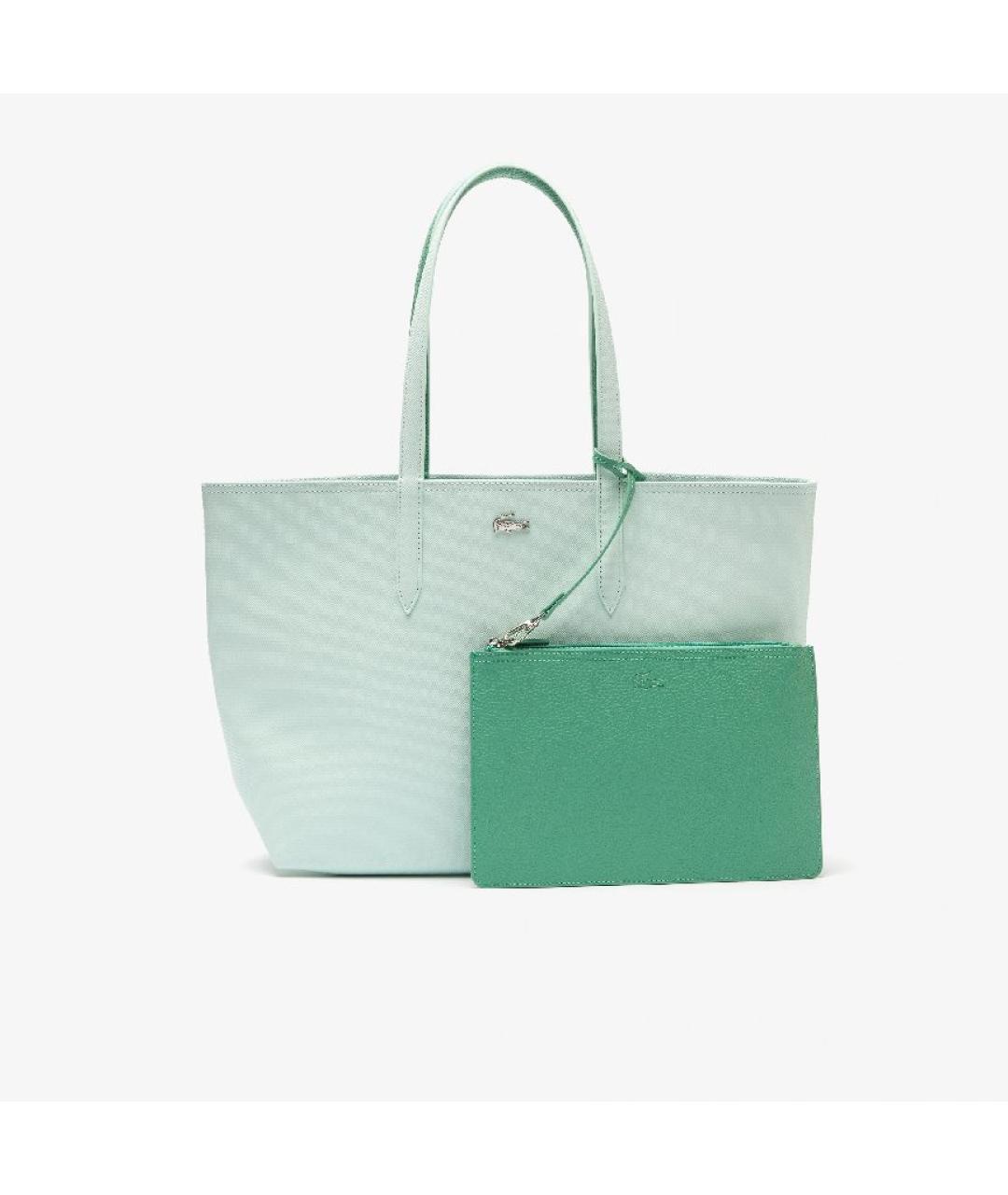 LACOSTE Бирюзовая сумка тоут, фото 1