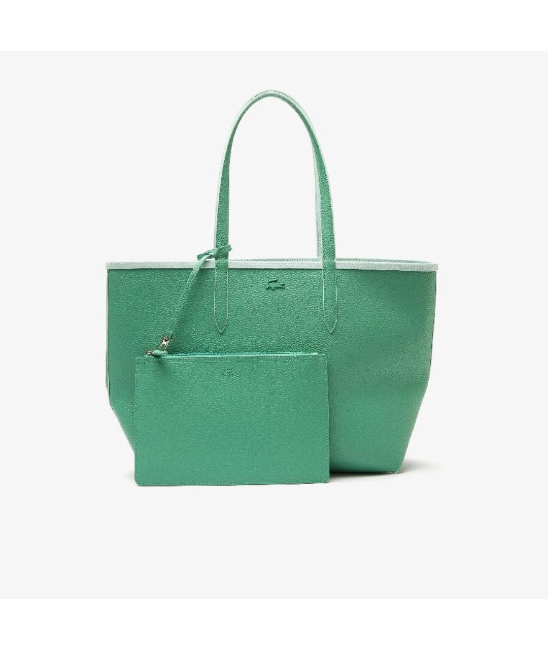 LACOSTE Бирюзовая сумка тоут, фото 5