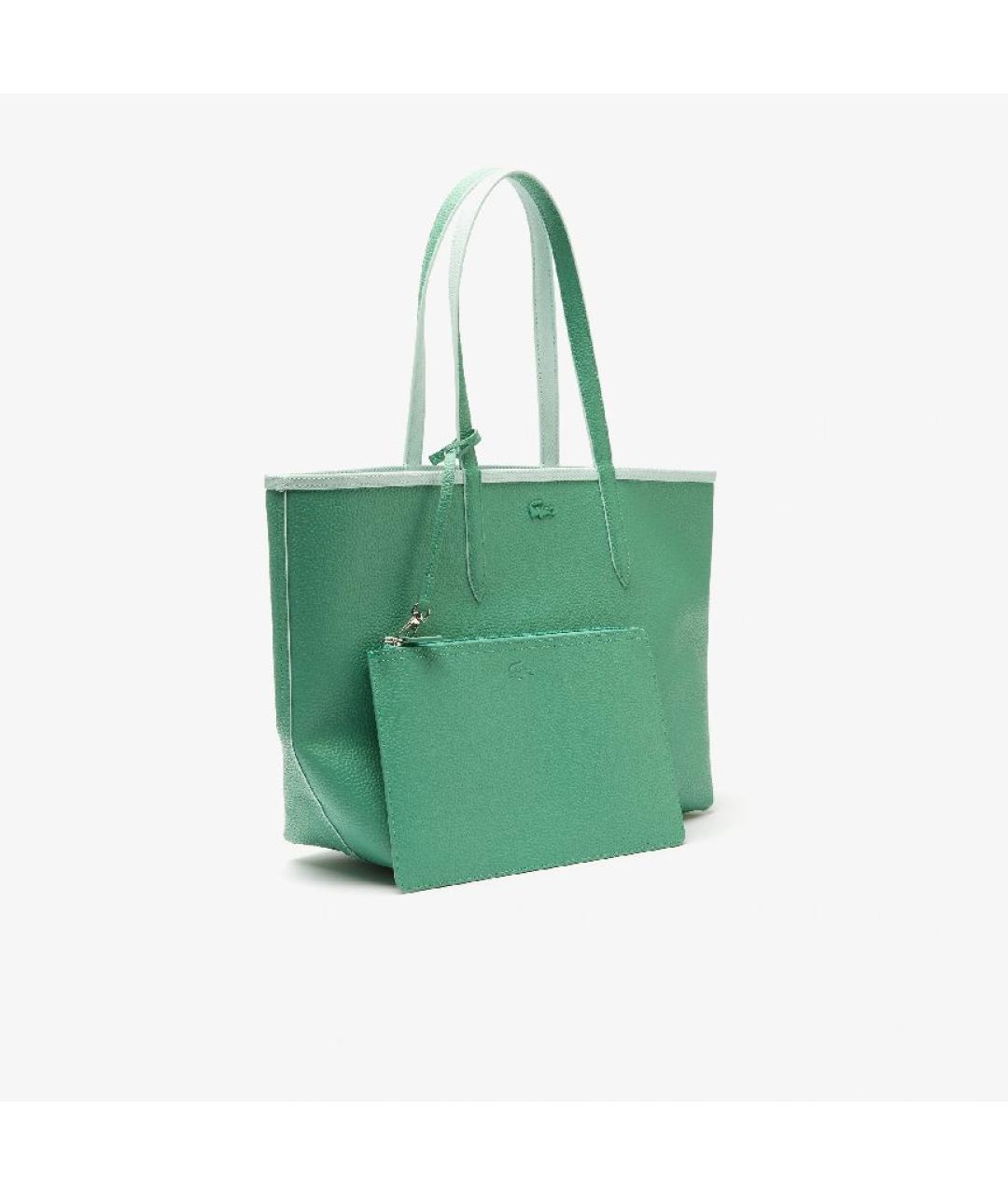 LACOSTE Бирюзовая сумка тоут, фото 6