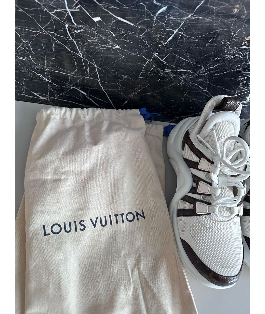 LOUIS VUITTON Белые кроссовки, фото 7
