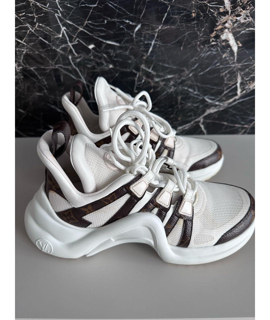 LOUIS VUITTON Белые кроссовки, фото 9