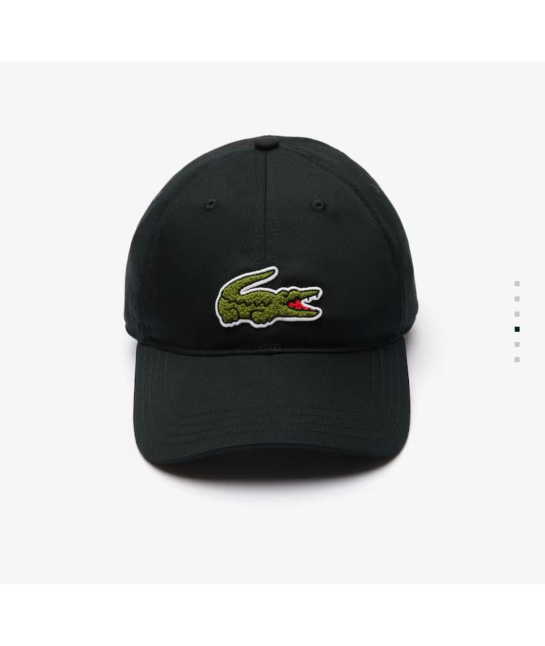 LACOSTE Черная хлопковая кепка/бейсболка, фото 8