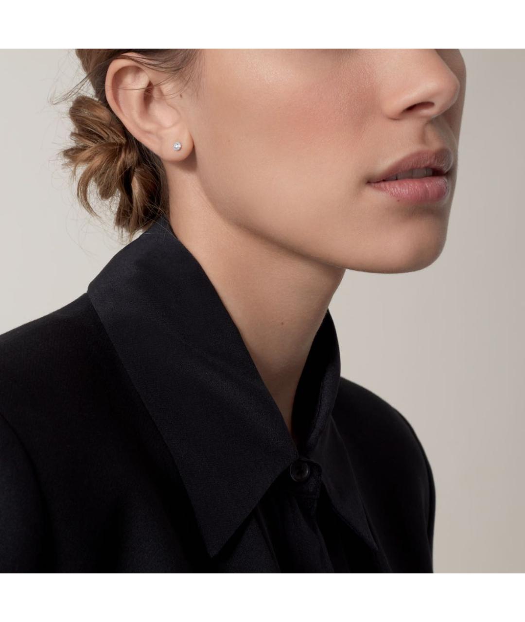 CARTIER Белые серьги из белого золота, фото 3
