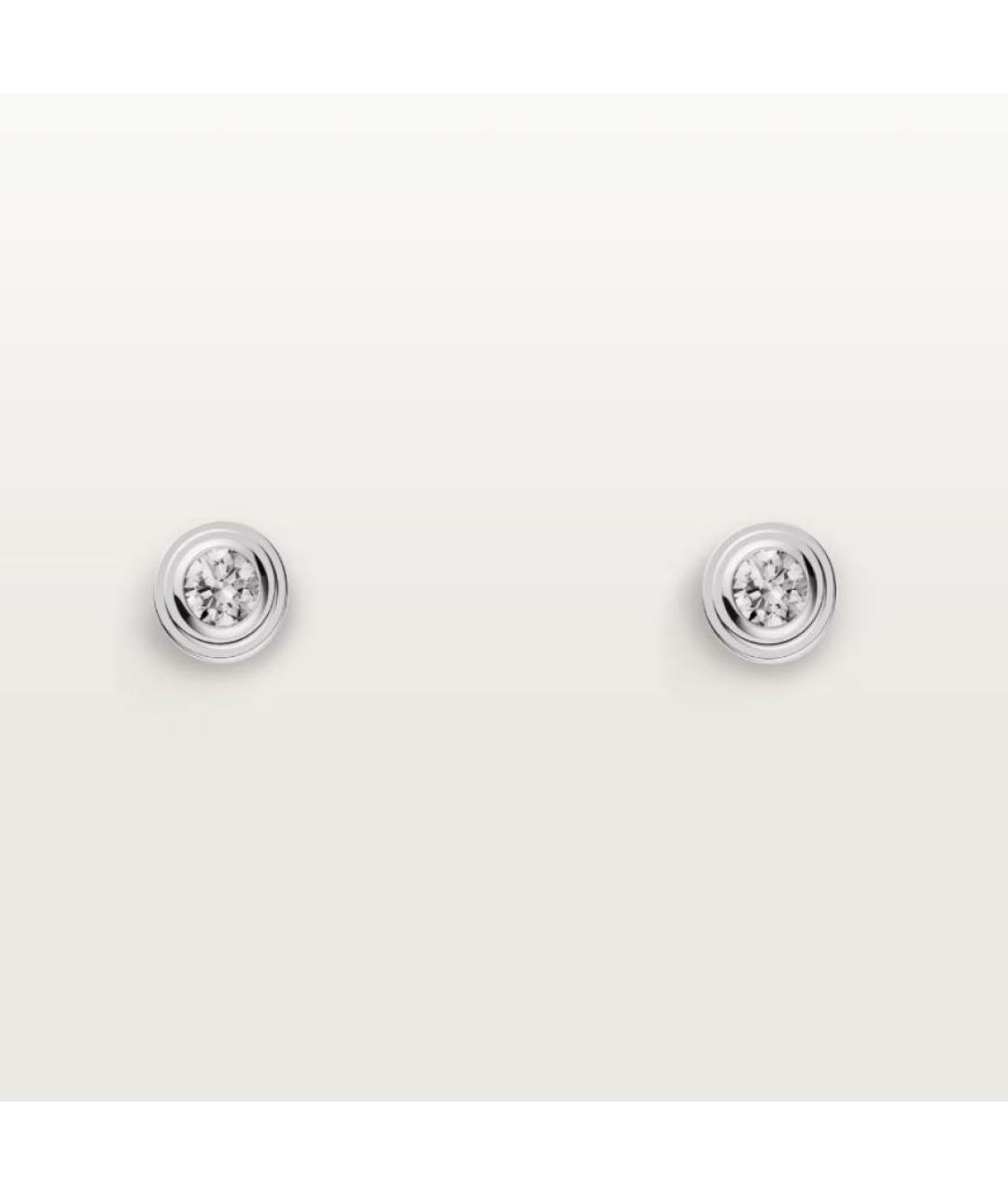 CARTIER Белые серьги из белого золота, фото 9