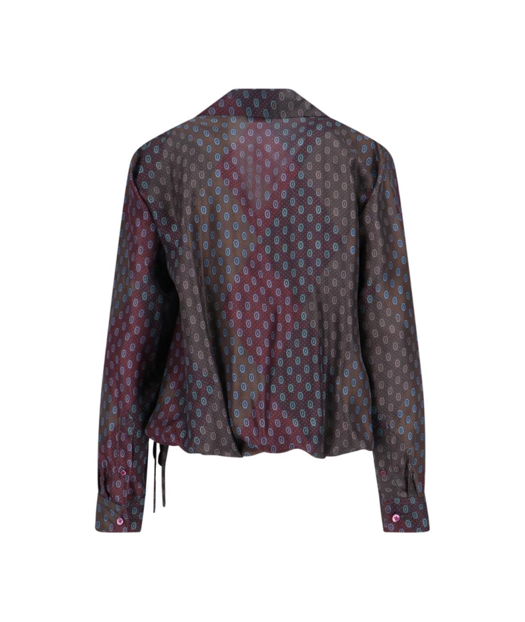 DRIES VAN NOTEN Мульти шелковая рубашка, фото 2