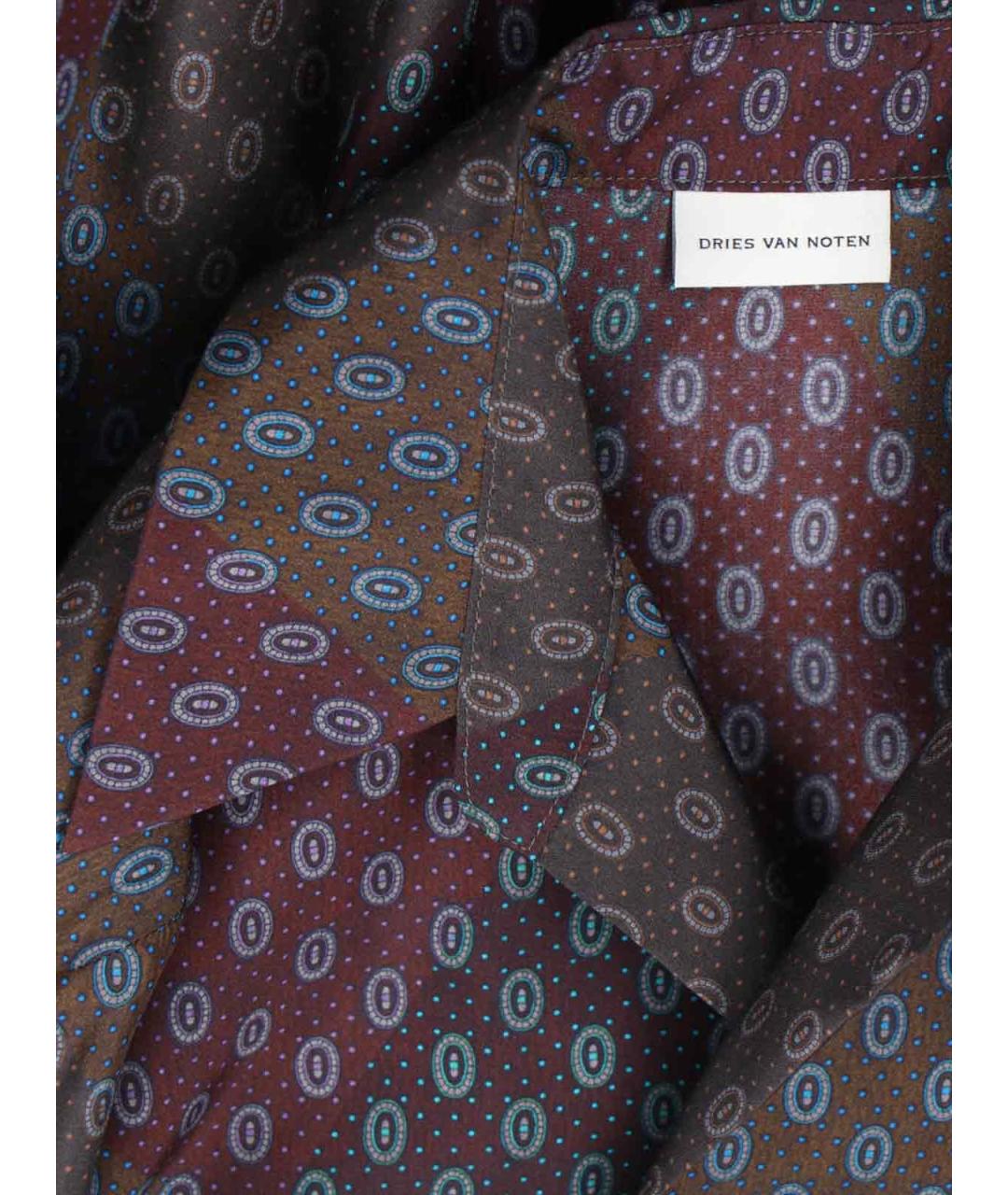 DRIES VAN NOTEN Мульти шелковая рубашка, фото 5