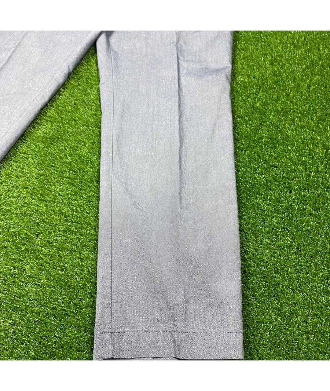 BOGNER Серые хлопковые классические брюки, фото 6