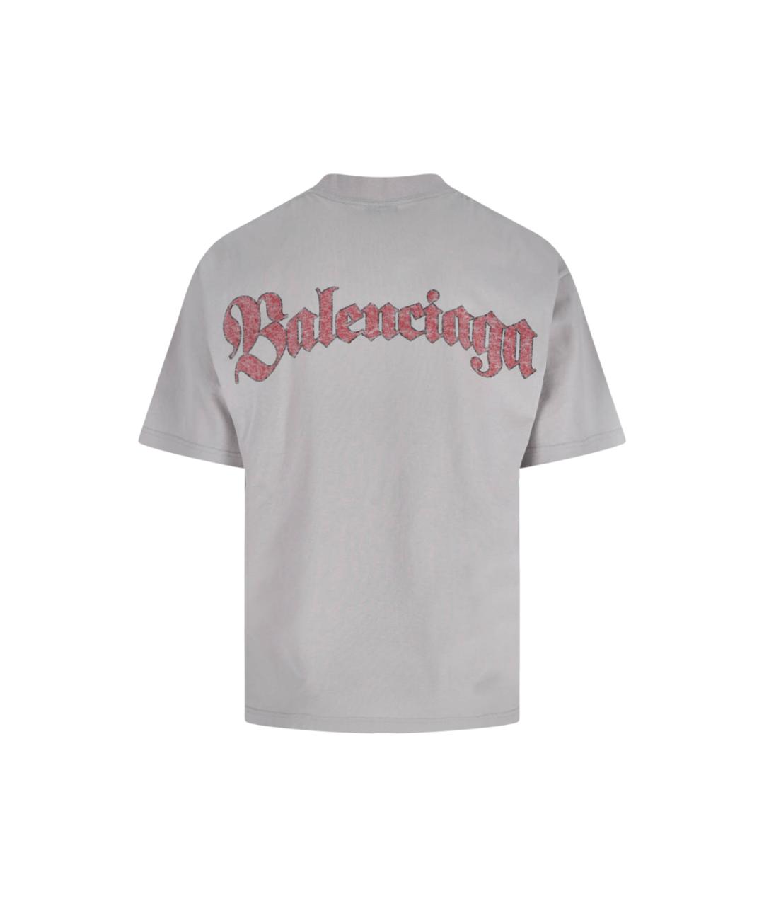 BALENCIAGA Белая хлопковая футболка, фото 2
