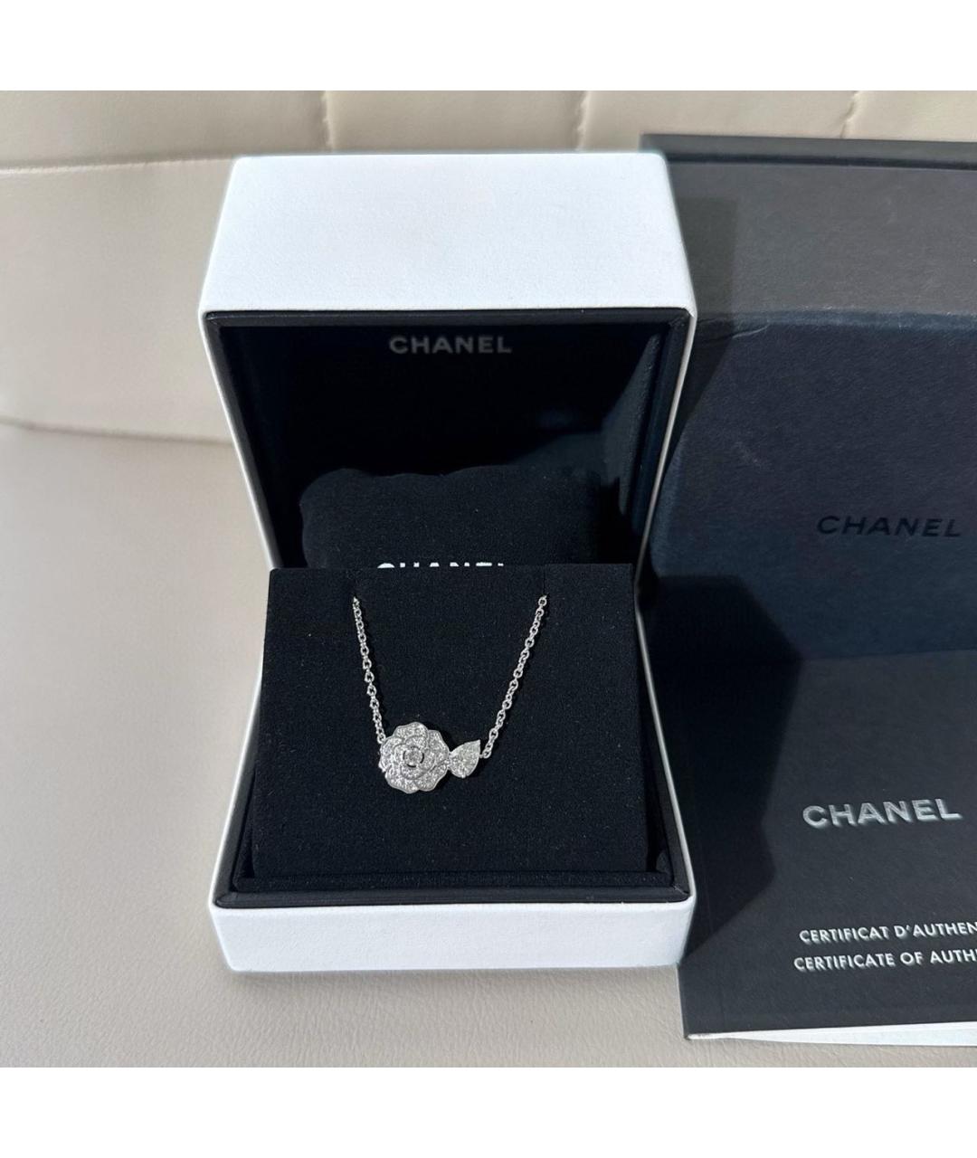 CHANEL Белое колье из белого золота, фото 4