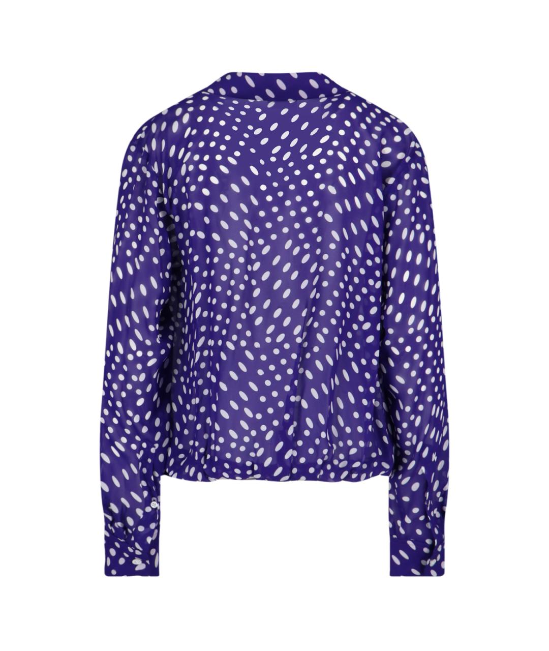DRIES VAN NOTEN Фиолетовая вискозная рубашка, фото 2
