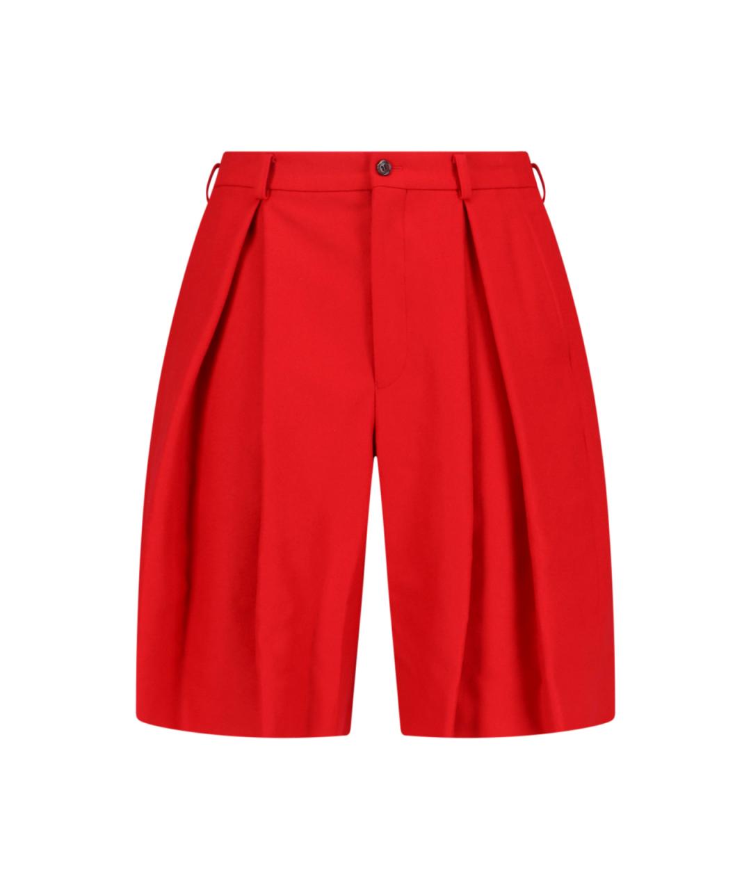 COMME DES GARÇONS HOMME PLUS Красные шерстяные шорты, фото 1