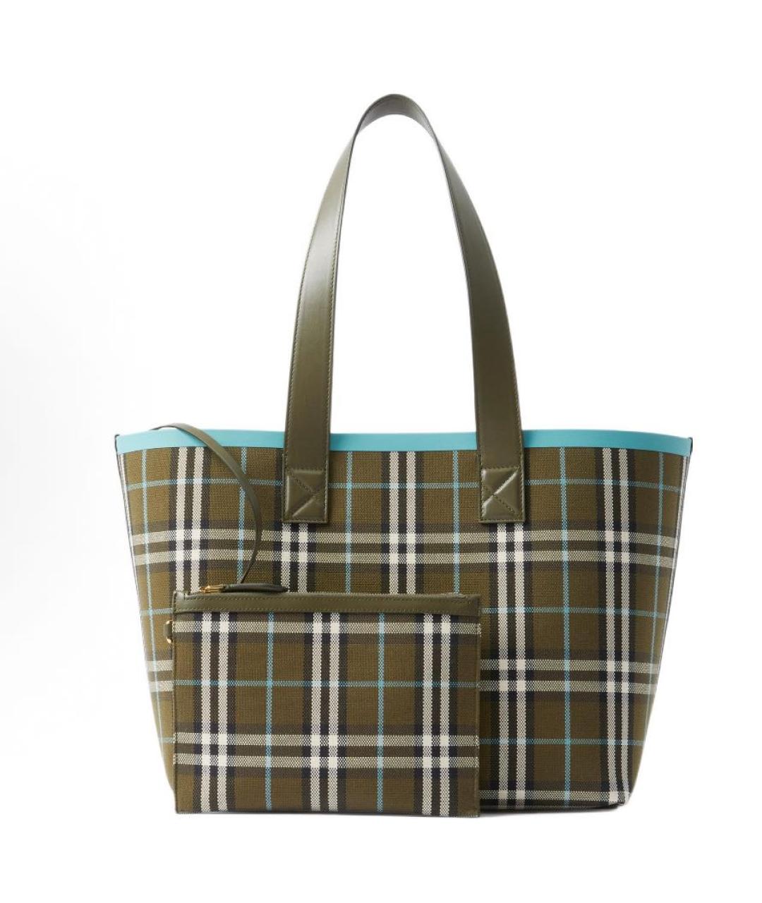 BURBERRY Зеленая сумка тоут, фото 3