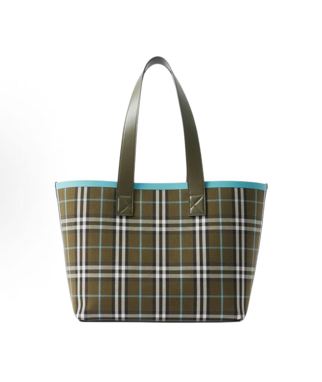 BURBERRY Зеленая сумка тоут, фото 7