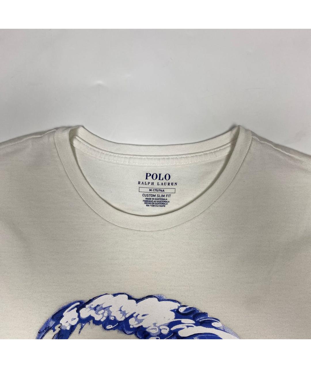 POLO RALPH LAUREN Белая хлопковая футболка, фото 3