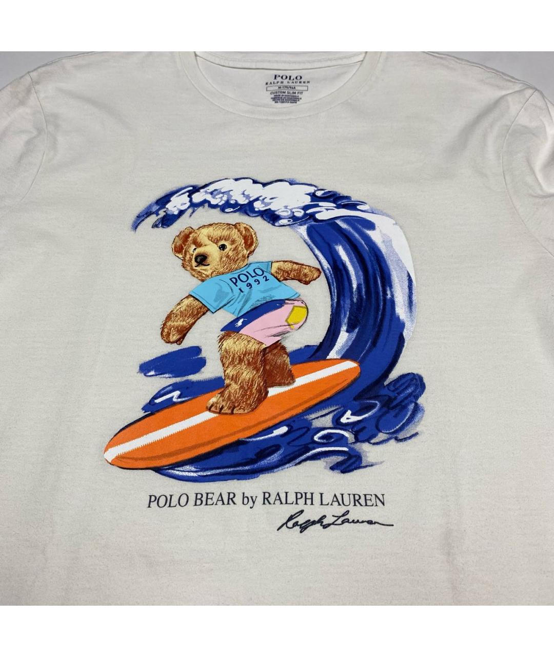 POLO RALPH LAUREN Белая хлопковая футболка, фото 4