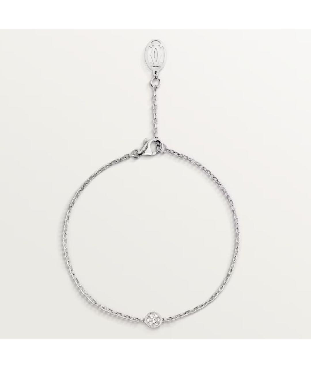 CARTIER Белый браслет из белого золота, фото 1