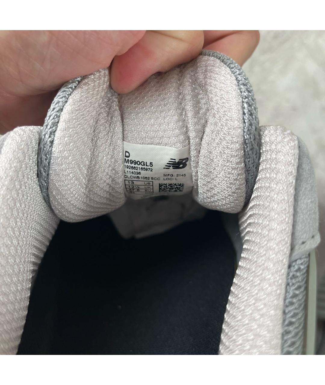 NEW BALANCE Серые низкие кроссовки / кеды, фото 4