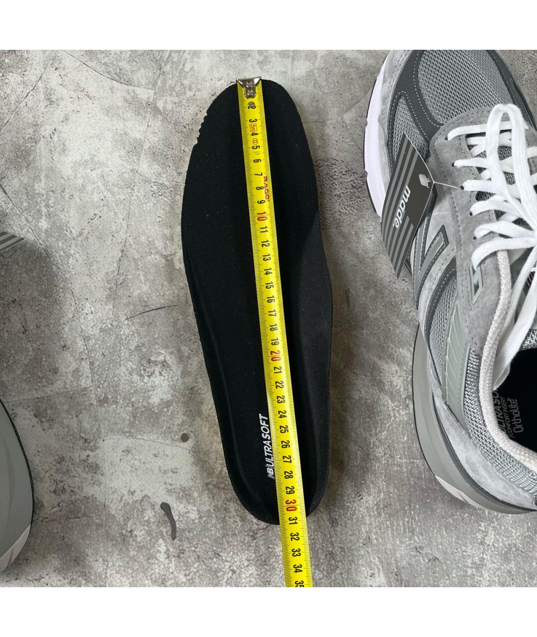 NEW BALANCE Серые низкие кроссовки / кеды, фото 6