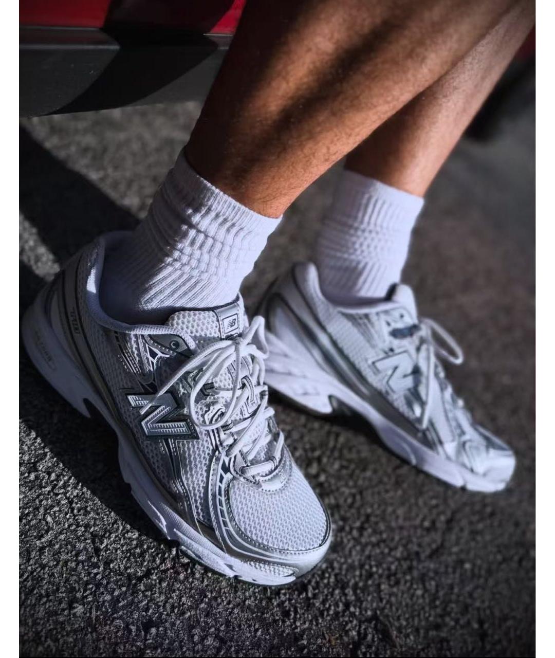 NEW BALANCE Белые низкие кроссовки / кеды, фото 5