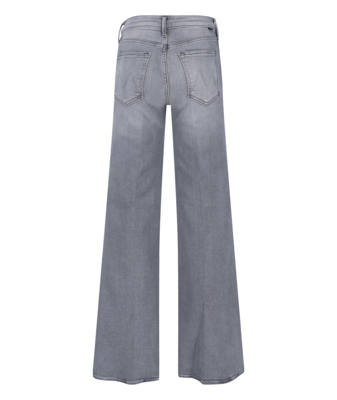 MOTHER Серые хлопковые прямые джинсы, фото 2