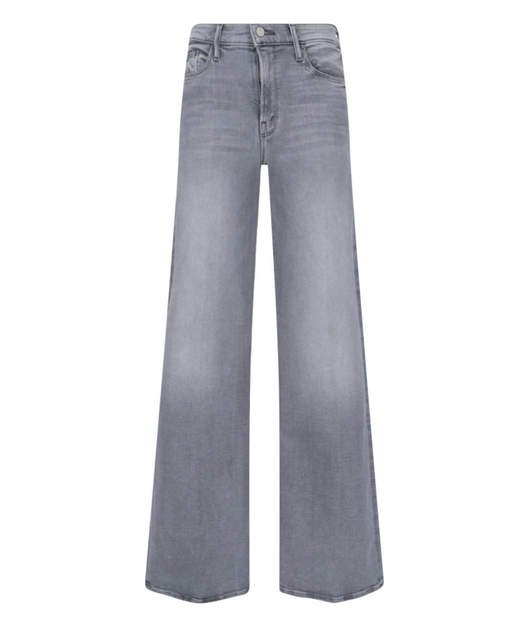 MOTHER Серые хлопковые прямые джинсы, фото 1