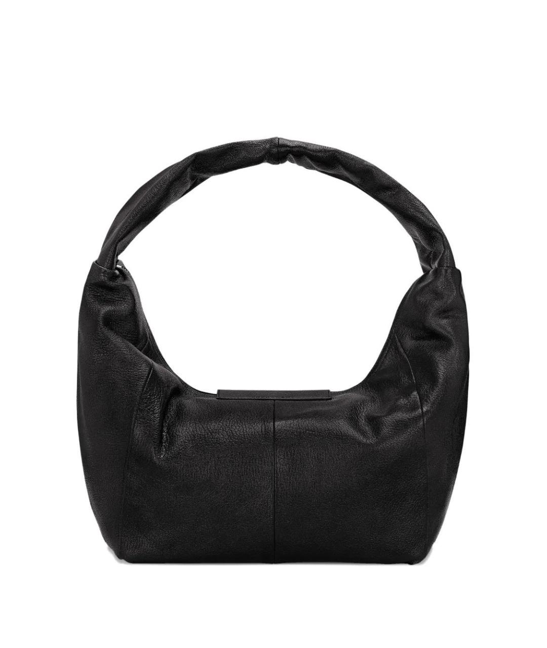 LONGCHAMP Черная кожаная сумка через плечо, фото 3