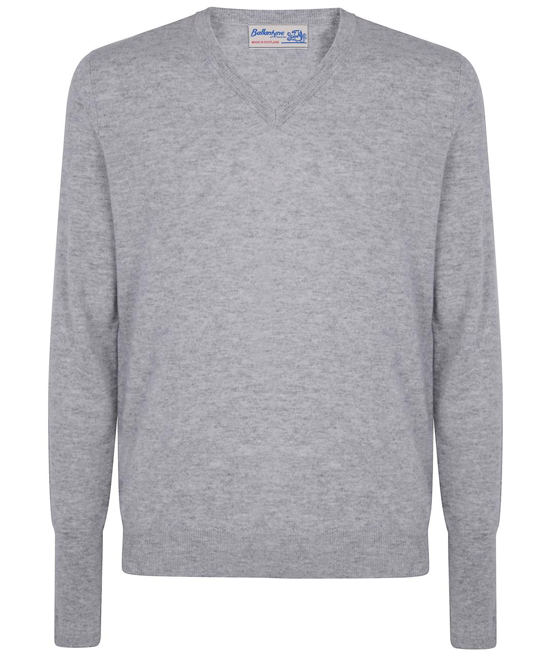 BALLANTYNE Серый кашемировый джемпер / свитер, фото 1
