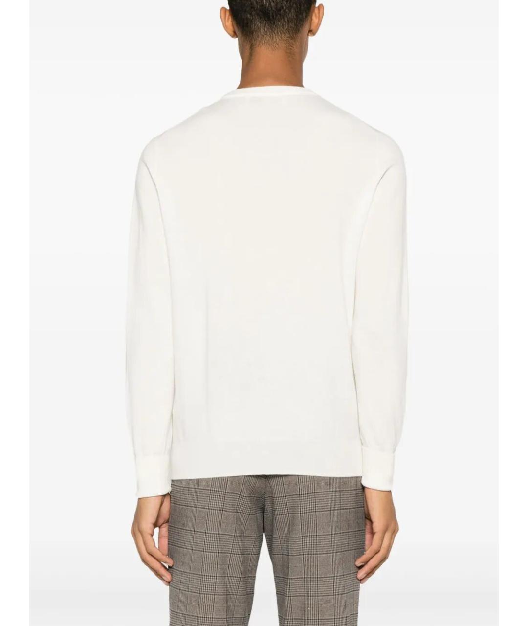 BALLANTYNE Белый кашемировый джемпер / свитер, фото 3