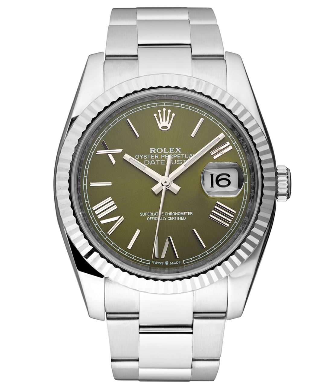 ROLEX Зеленые часы, фото 8