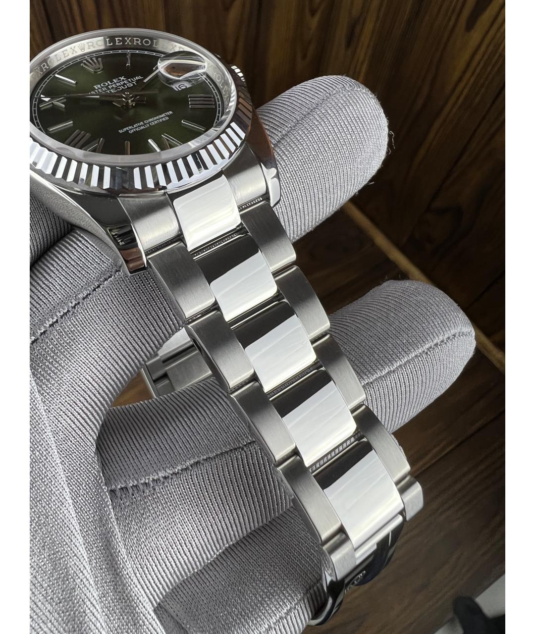 ROLEX Зеленые часы, фото 3