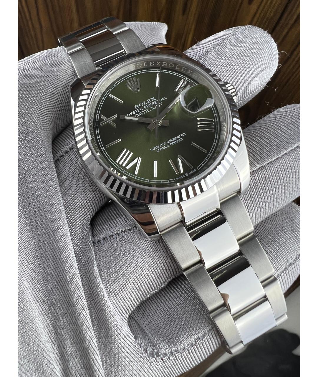 ROLEX Зеленые часы, фото 2