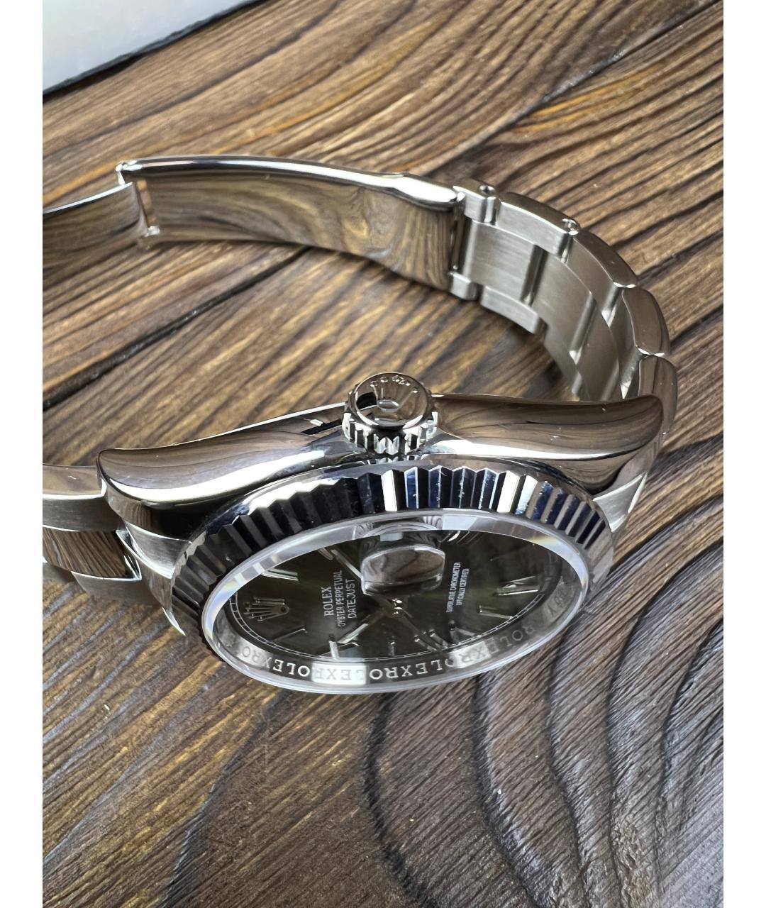 ROLEX Зеленые часы, фото 5