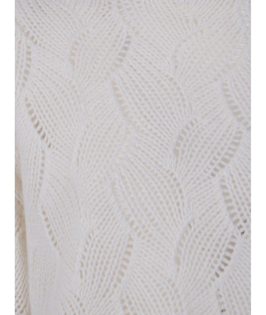 TWIN-SET Белый кашемировый джемпер / свитер, фото 3
