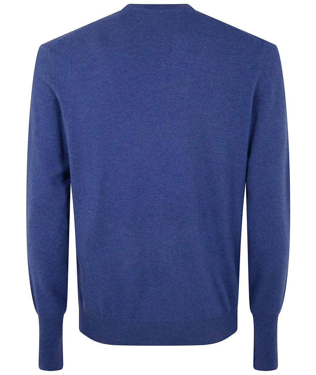 BALLANTYNE Синий кашемировый джемпер / свитер, фото 2