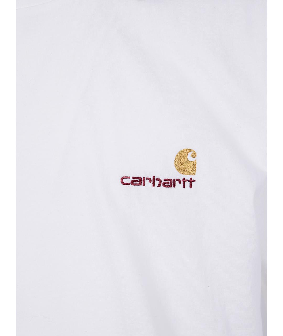 CARHARTT WIP Белая хлопковая футболка, фото 3