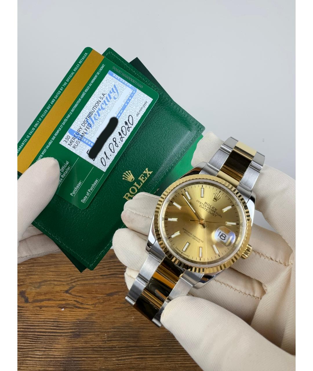 ROLEX Часы из желтого золота, фото 2