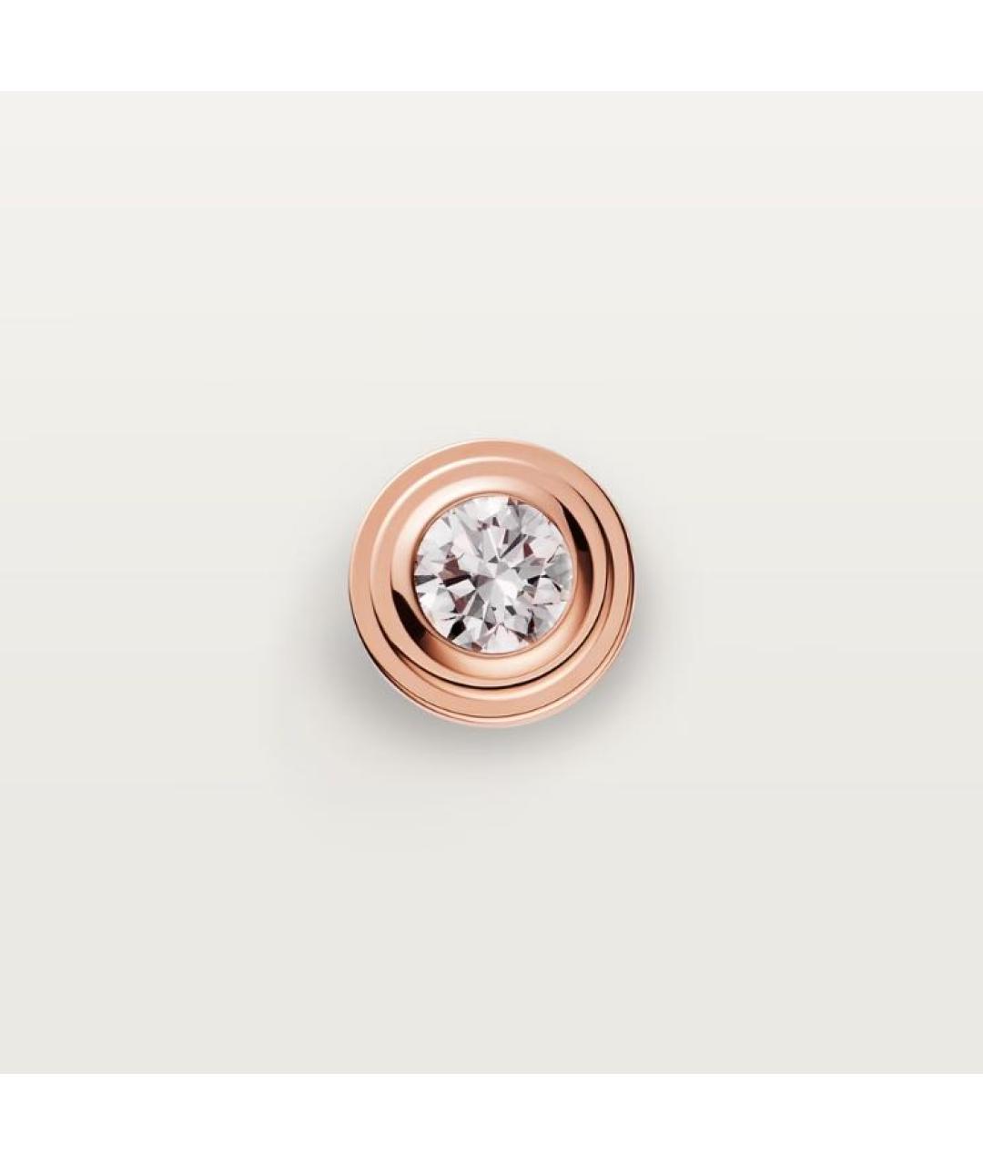 CARTIER Розовые серьги из розового золота, фото 4