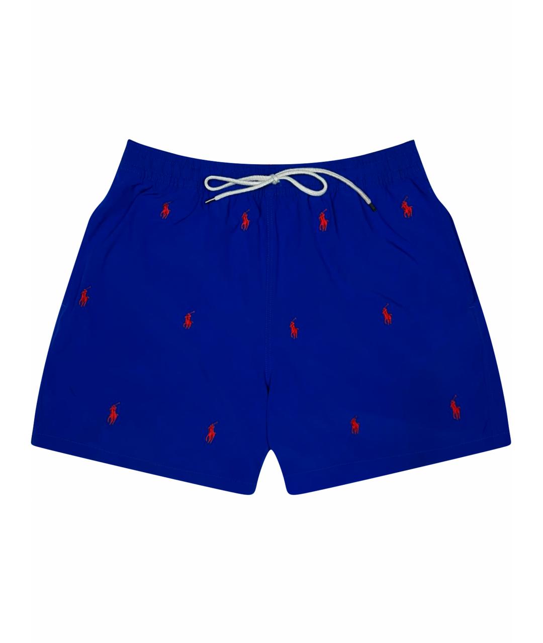 POLO RALPH LAUREN Синие полиэстеровые шорты, фото 1